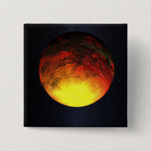 Artist concept of Kepler-10b 15 Cm Square Badge