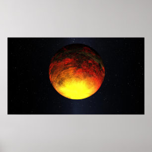 Artist concept of Kepler-10b Poster