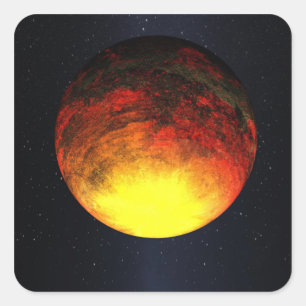 Artist concept of Kepler-10b Square Sticker