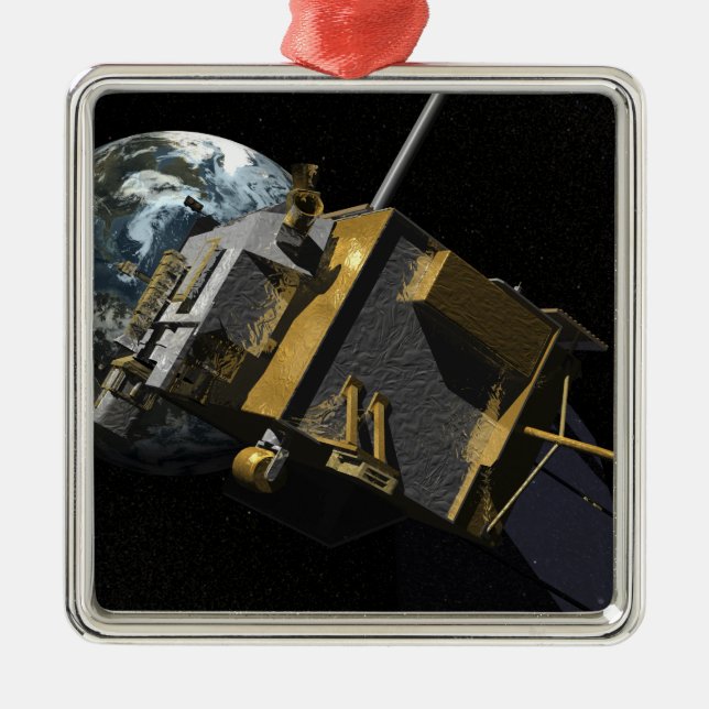 Artist Concept of the Lunar Reconnaissance Orbi 2 Metal Ornament (Front)