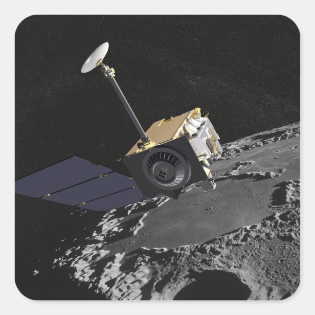Artist Concept of the Lunar Reconnaissance Orbi Square Sticker (Front)
