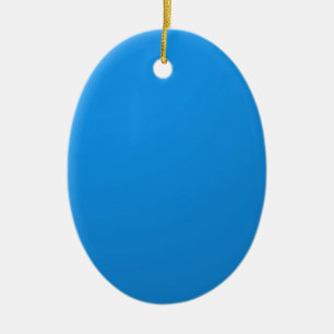 Artist Created Blue Colour Shade :Add txt n image Ceramic Tree Decoration