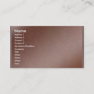 Artist Created Handmade Copper Sheet Business Card