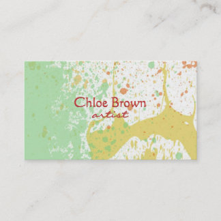 Artist Custom Business Card Template