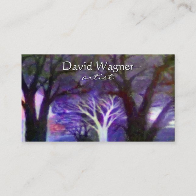 Artist Custom Business Card Template (Front)