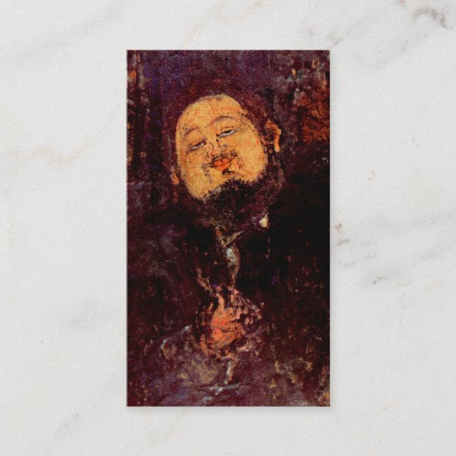 Artist Diego Rivera portrait painted by Modigliani Business Card (Front)