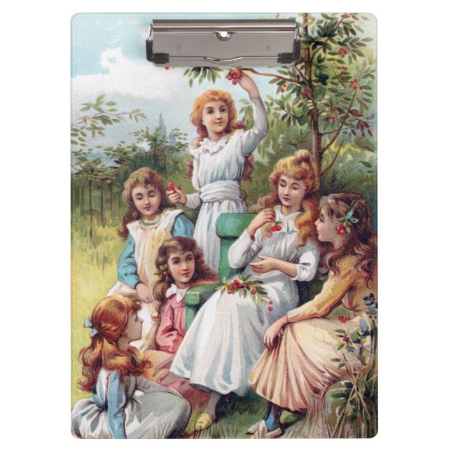 ~ ARTIST EVELYN S HARDY ~ A Bunch of Cherries ~ Clipboard (Front)