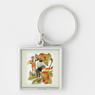 Artist Faeries Painting Fruit Key Ring