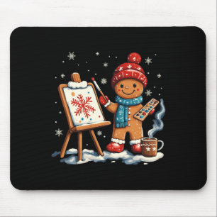 Artist Gingerbread Painter Art Teacher Student Chr Mouse Pad