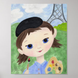 Artist Girl poster print