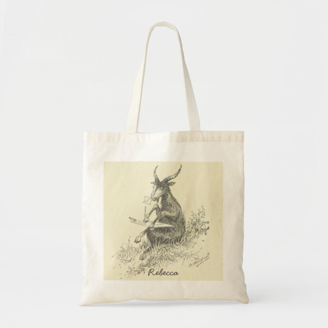 Artist Goat Tote Bag (Front)
