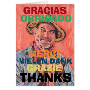 Artist, Gratitude in several languages,  edit text