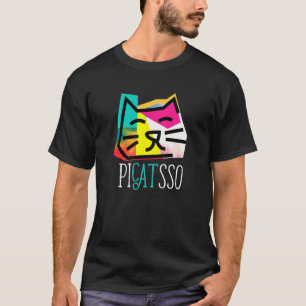 Artist I Art Teacher I Picatsso I Abstract Cat T-Shirt