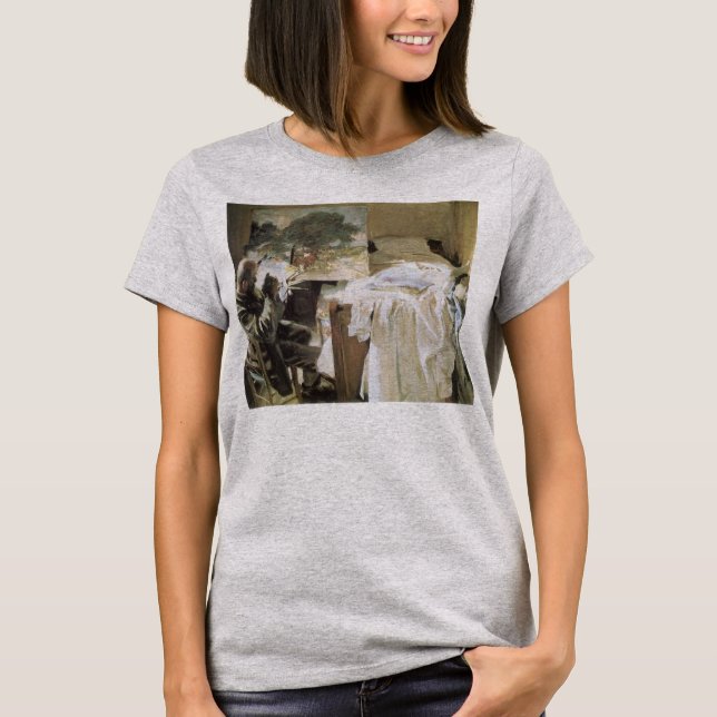 Artist in His Studio by John Singer Sargent T-Shirt (Front)