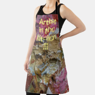 Artist in the kitchen apron