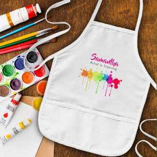 Artist in Training Kid’s Apron Pink