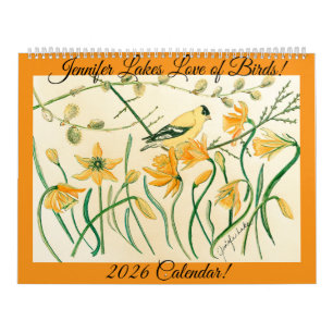 Artist Jennifer Lake’s 2026 Bird Calendar