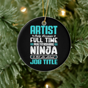 Artist Job Title Profession Artistic Art Creative Ceramic Ornament