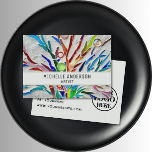Artist Logo Colorful Business Card