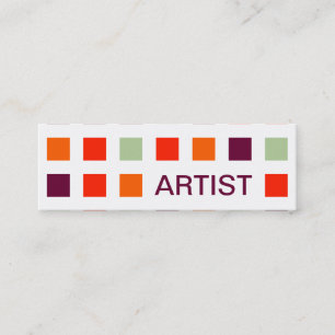 ARTIST (mod squares) Mini Business Card