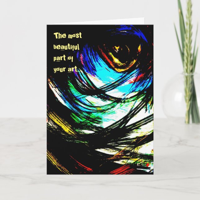 Artist Modern Art Painting Greeting Card (Front)