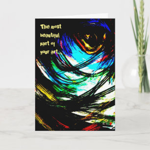 Artist Modern Art Painting Greeting Card