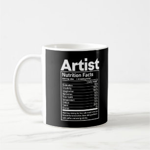 Artist Nutritional Facts Thanksgiving Christmas Ma Coffee Mug