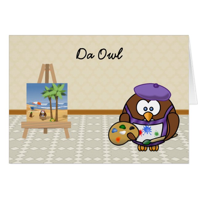 artist owl (Front Horizontal)