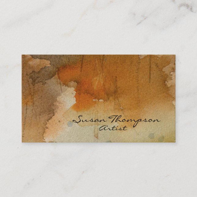Artist Paint and Texture Business Card (Front)