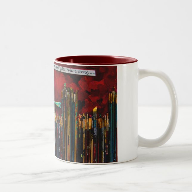 artist paint brush coffee mug (Right)