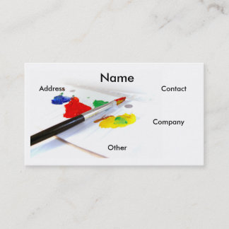 Artist Painter Business Card