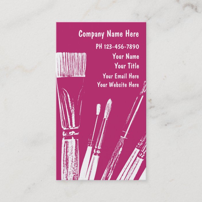 Artist Painter Business Cards | Zazzle.com.au