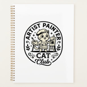 Artist Painter Cat Funny Cat Graphic - Artist Pain Planner