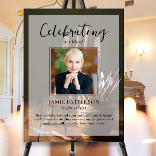 Artist, Painter, Celebration of Life Funeral Photo Poster