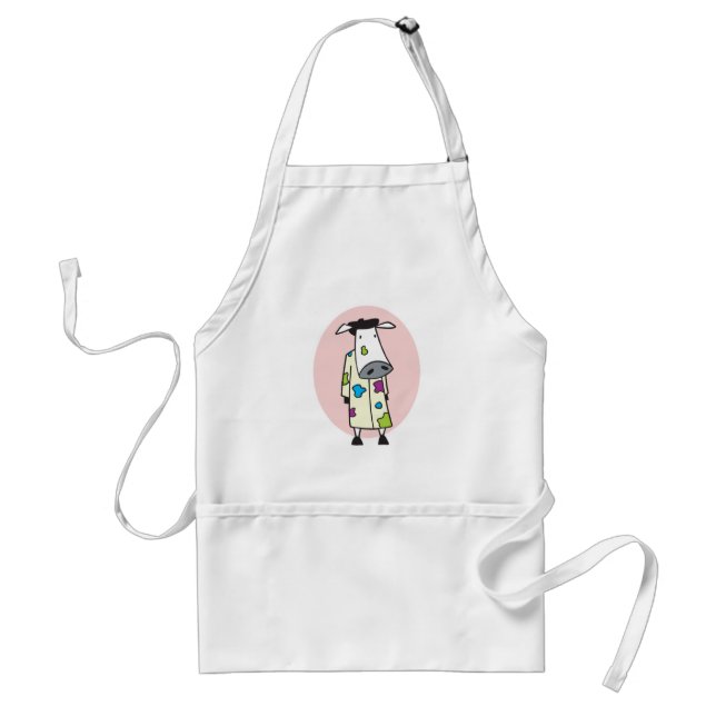 Artist Painter Cow Standard Apron (Front)