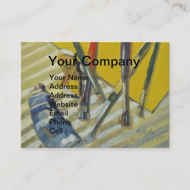 Artist Painter's Palette Colourful Paint  Business Card (Front)