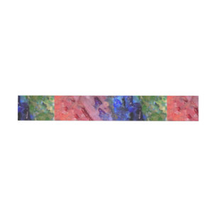 Artist Painter's Palette Colourful Paint  Wrap Around Label