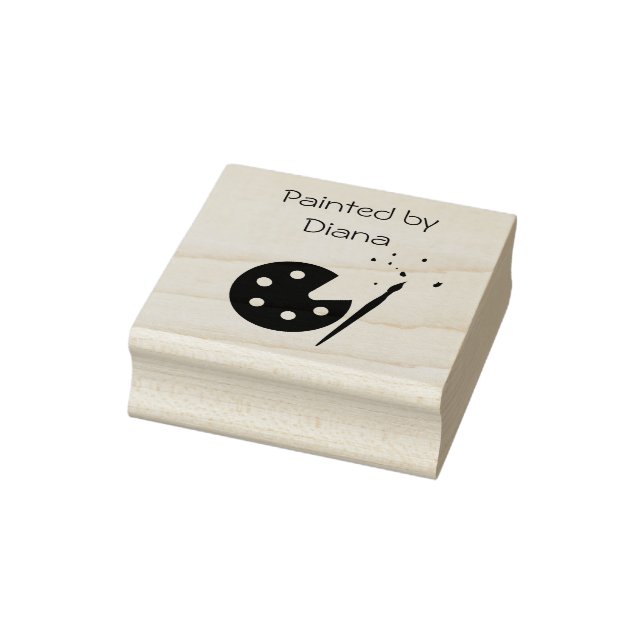 Artist Painter's Palette Rubber Stamp (Stamp)