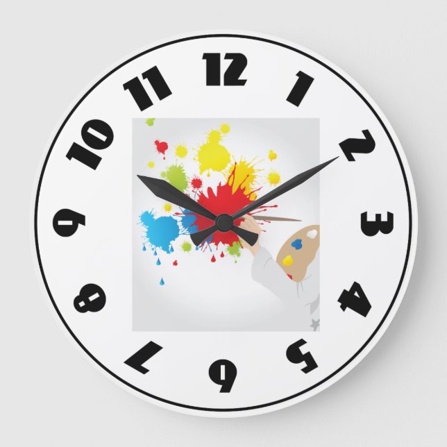 Artist Painting Clock (Front)