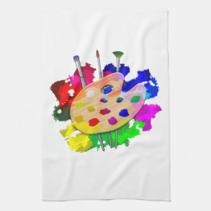 Artist Palette Artist Tea Towel