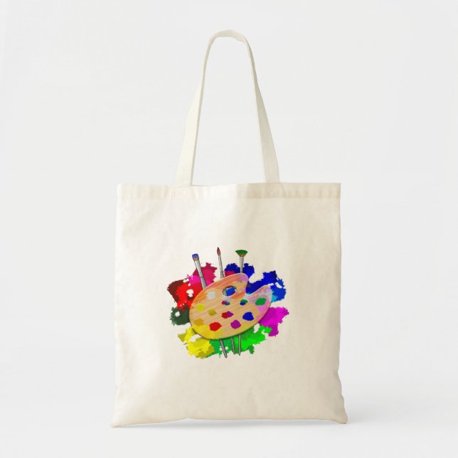Artist Palette Artist Tote Bag (Front)