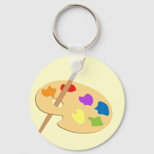 Artist Palette Key Ring