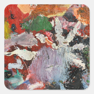 Artist Palette Square Sticker