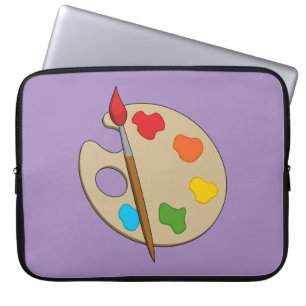 Artist Palette with Paint Brush Laptop Sleeve