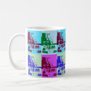 Artist pallet pop art coffee mug