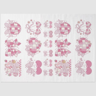 Artist  Paper Crafter Pink Bow Coquette Ephemera 