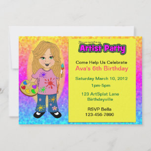 Artist Party Invitation