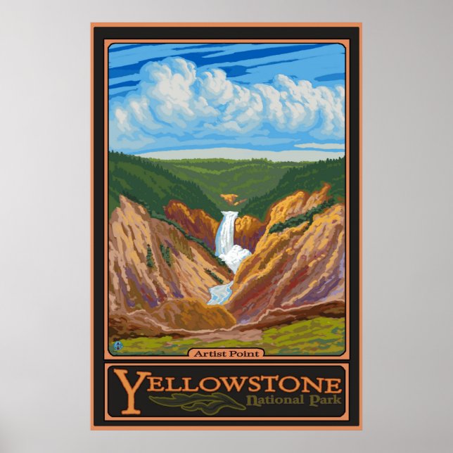 Artist Point - Yellowstone Nat'l Park Poster (Front)