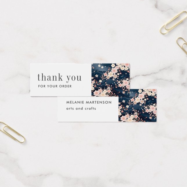 Artist Product Sakura Blossom Order Thank You Card (Office)