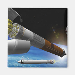 Artist rendition of a heavy-lift rocket magnet